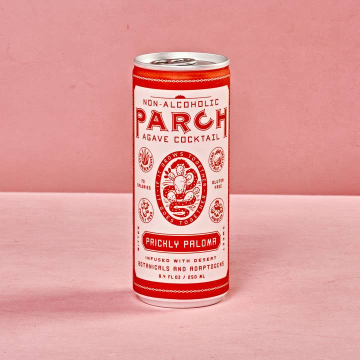 Parch Spirits Co. - Wholesale Non-Alcoholic Aperitif/Mocktail - PARCH Prickly Paloma Non-Alc Agave Cocktail - 24 Cans5