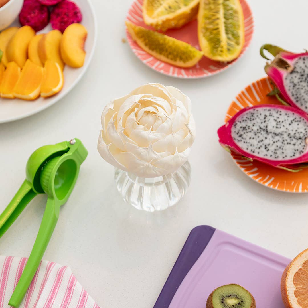 Greenleaf Gifts - Wholesale Reed Diffuser - Guava Gloss Flower Diffuser 4 Pack2