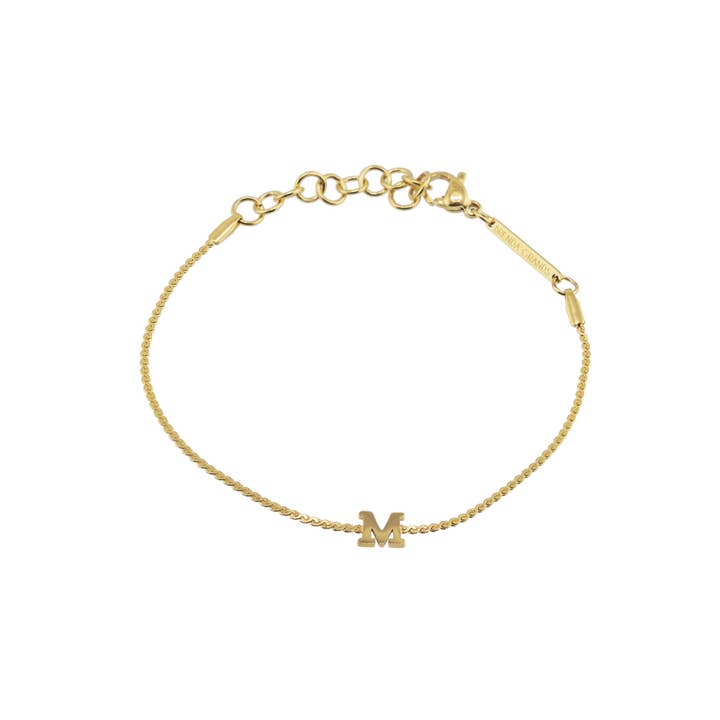 Brenda Grands Jewelry - Wholesale Charm/Dangle Bracelet - Waterproof Dainty Gold Initial Bracelet28