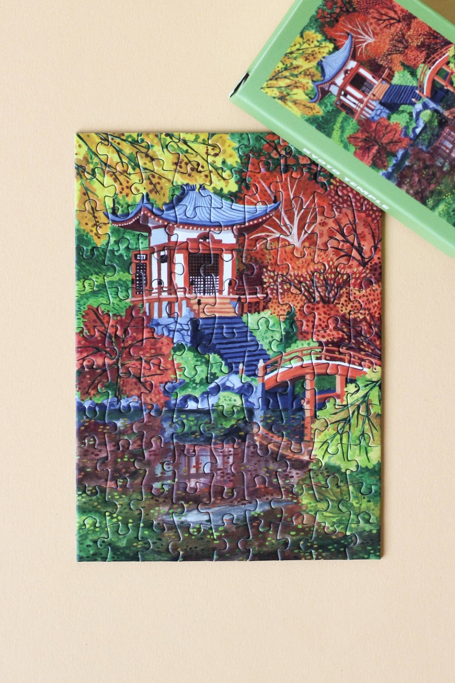 Piecely Puzzles - Wholesale Puzzle - Adult - Kyoto Temple mini puzzle, 99 pieces3