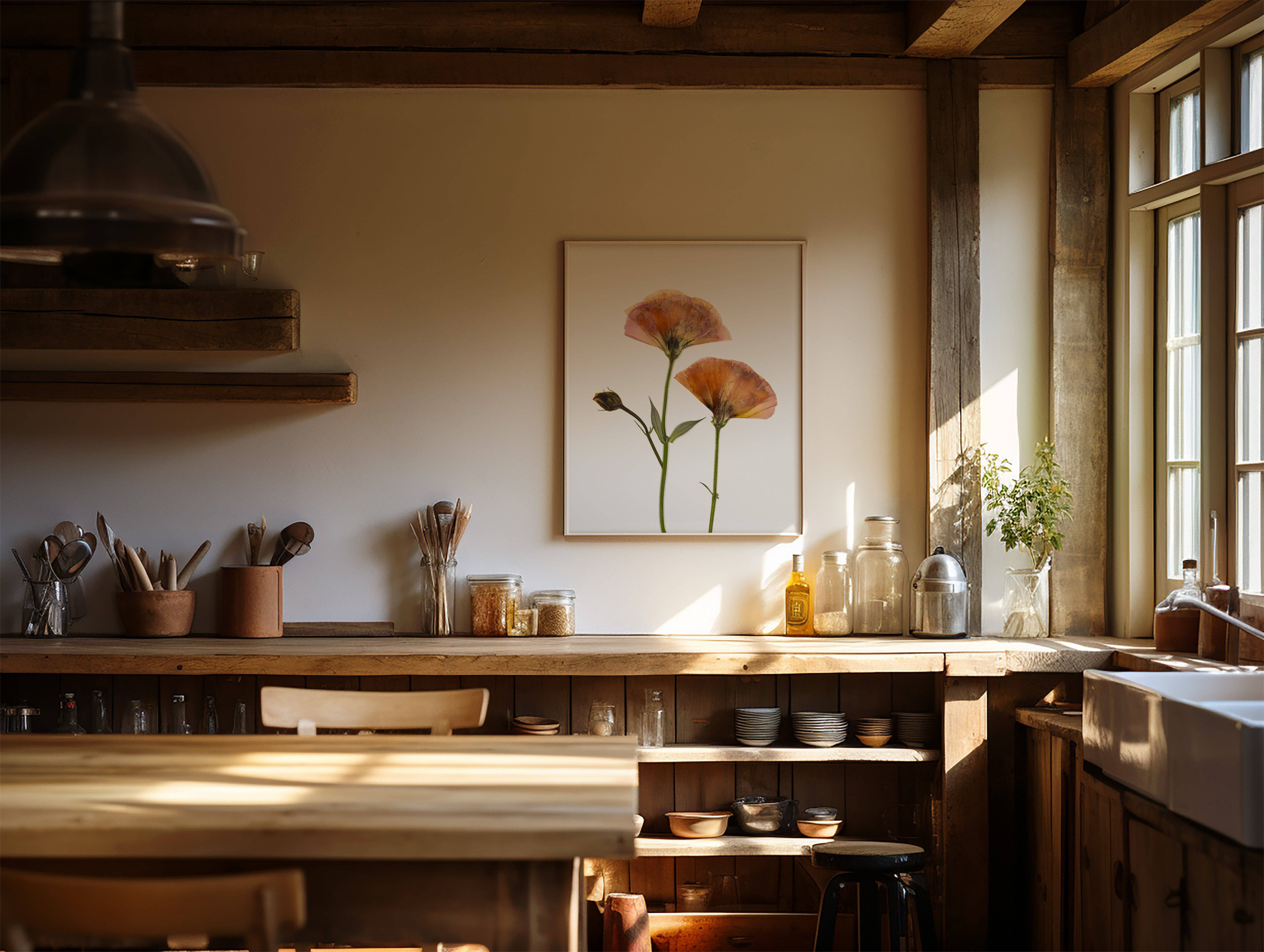 Hope Steinle Pressed Flower Art - Wholesale Art Print - Pressed Flower Fine Art Print - "Blush & Bloom"5