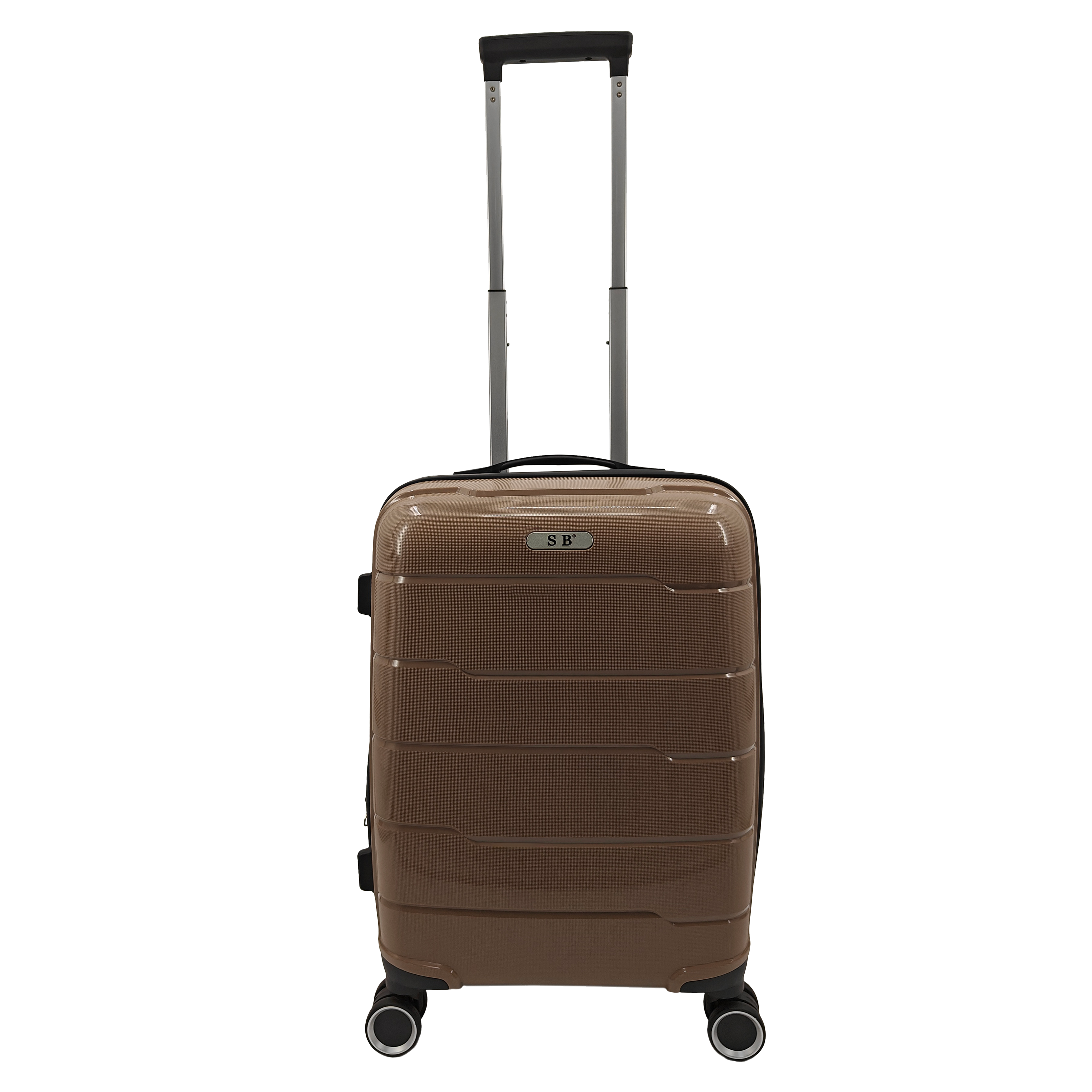 Super Bazaar – wholesale Luggage – 'Expandable' Hand luggage suitcase 55cm 4 double wheels trolley10