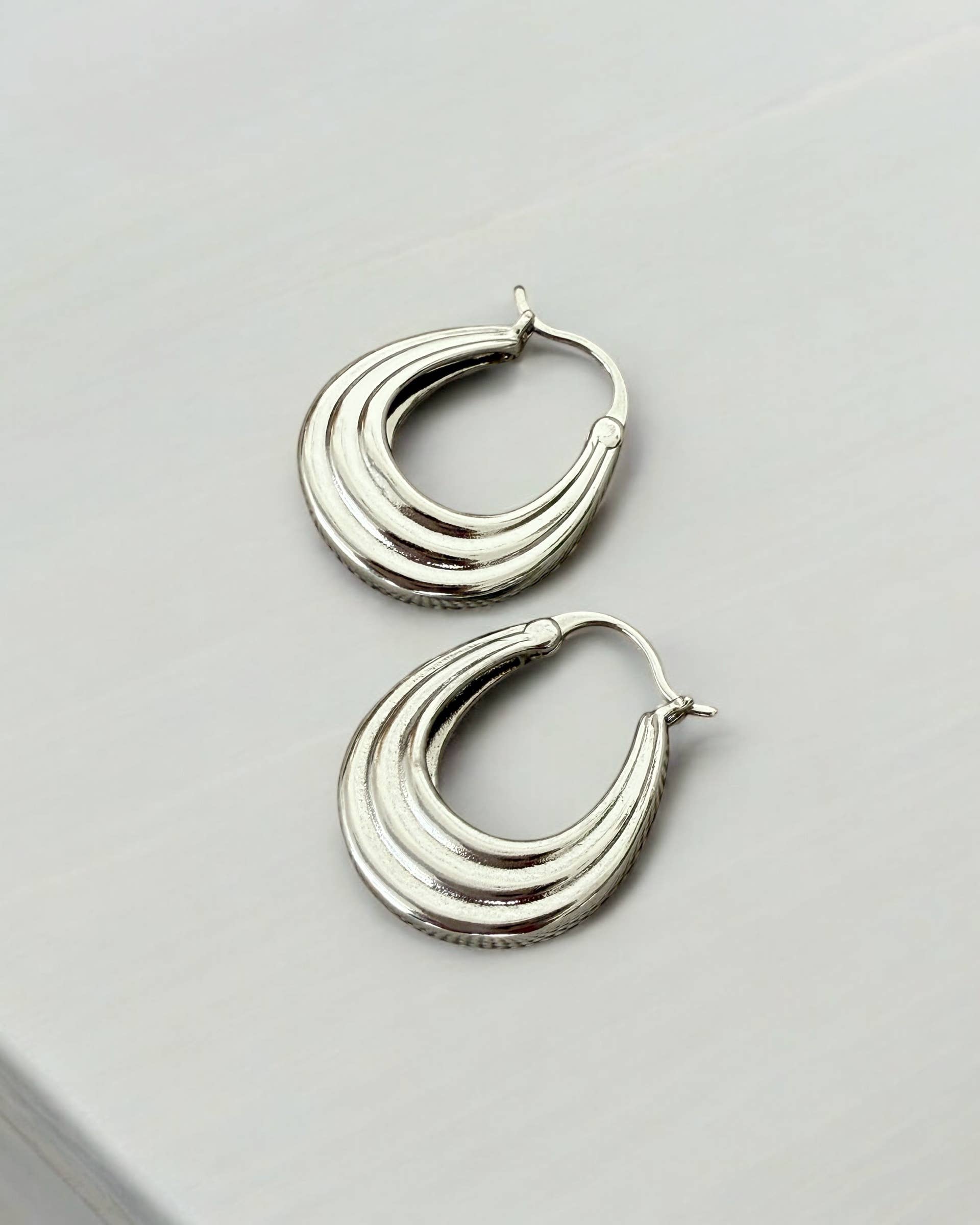 True by Kristy Jewelry - Wholesale Hoop Earrings - Claire Hoops Earrings Gold Filled Silver1