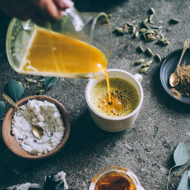 Anima Mundi Apothecary - Wholesale Powdered Health Drink - GOLDEN MOON MILK | Blue Lotus Vanilla2