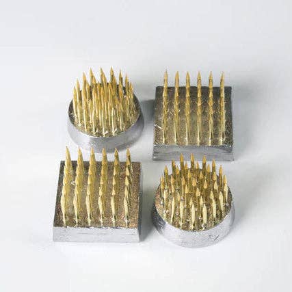 Ishizaki Hanakatsu Brass Ikebana Kenzan Mini Set for wholesale by Made In Japan Tableware & Homeware