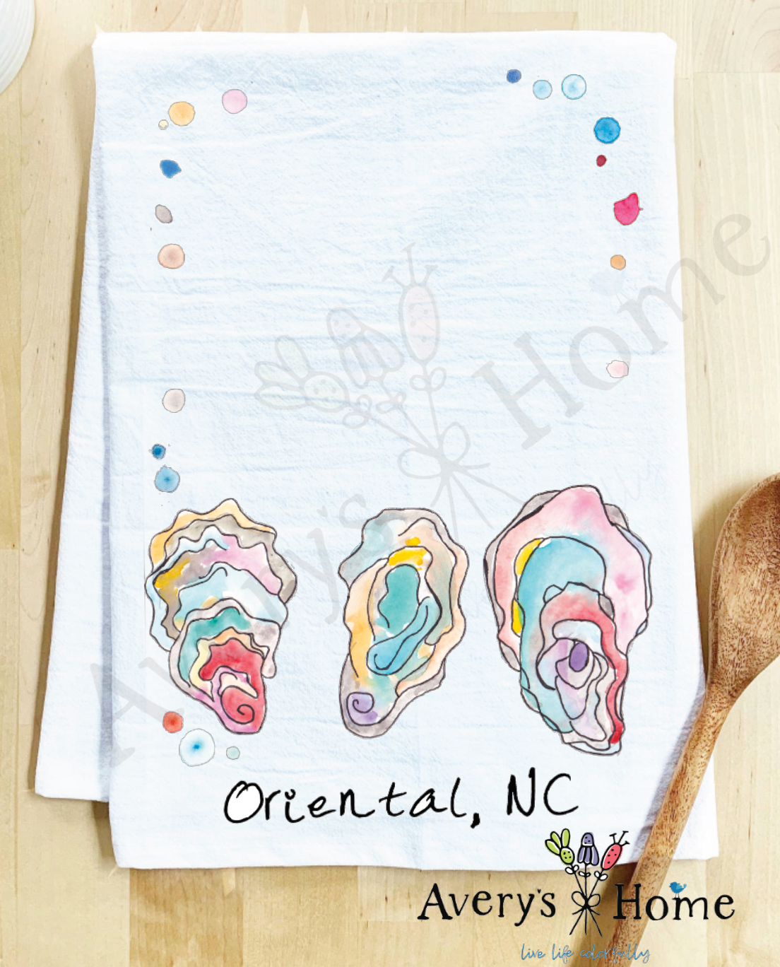 Avery's Home - Vente Torchons - Torchon Personnalisable Souvenir Océan Coquilles d'Huître23