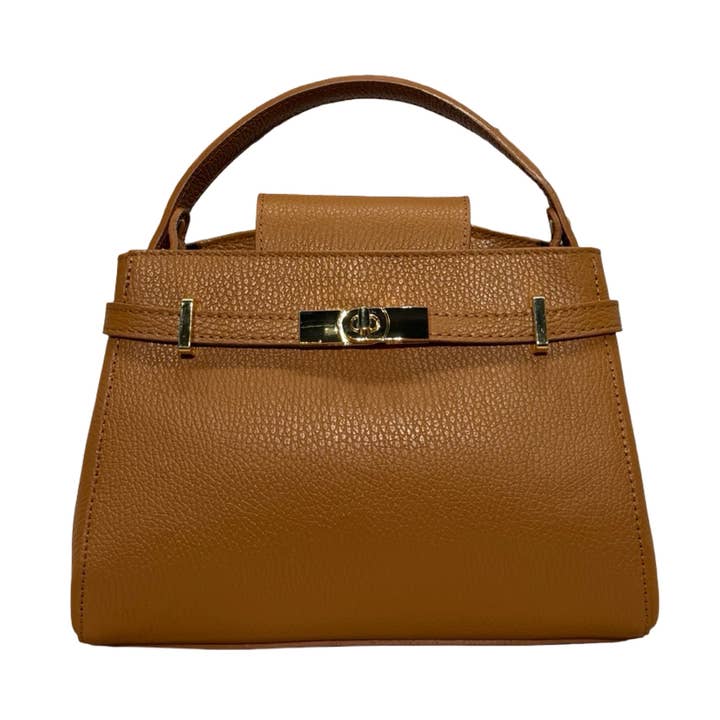 Grained Leather Handbag Lolitina for wholesale by Louisa lee