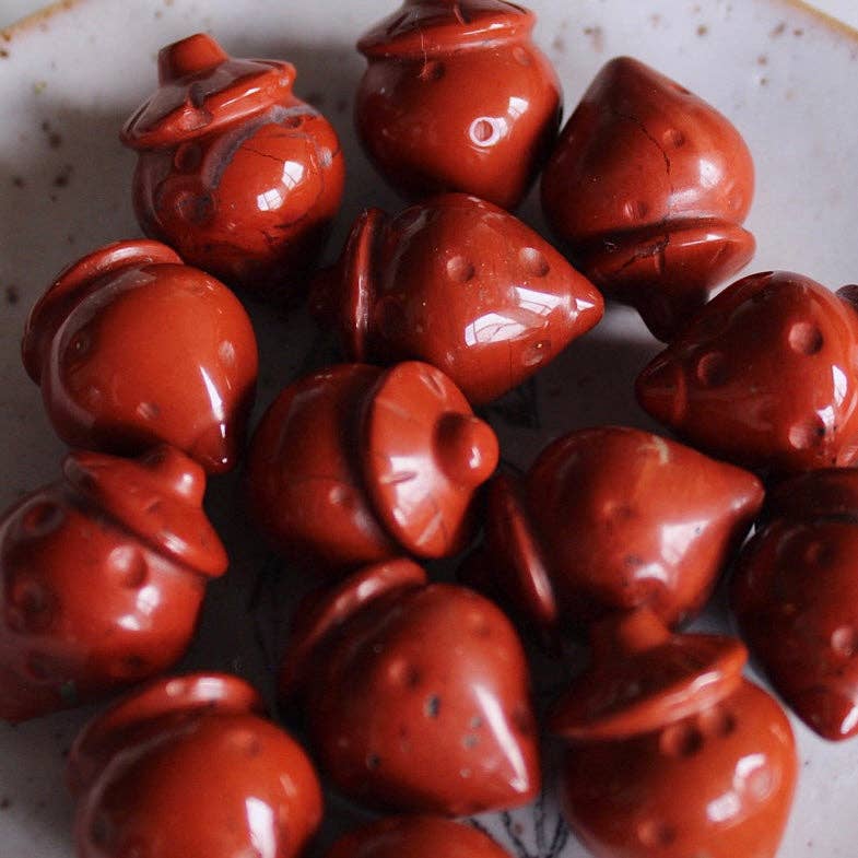 Pebble House - Wholesale Spiritual Stone/Crystal - Red Jasper Tiny Strawberry (Crystals & Stones)2