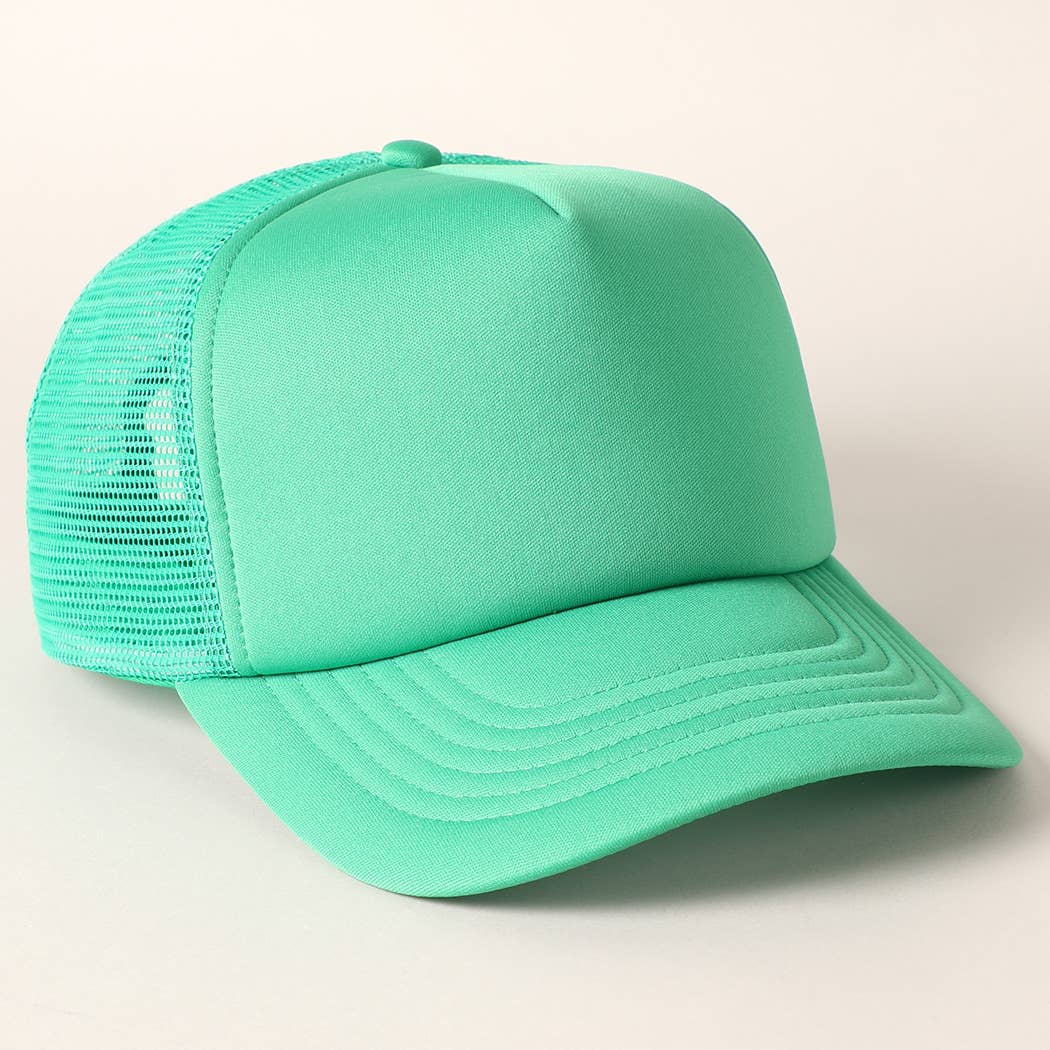 Fashion City - Vendita all'ingrosso Cappellino  da camionista - Unisex - Cappellino trucker con retro in rete e schiuma a tinta unita37