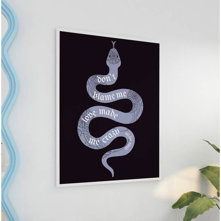 Moo and May Studio - Wholesale Art Print - DON'T BLAME ME | Taylor Swift Print, Reputation Lyrics