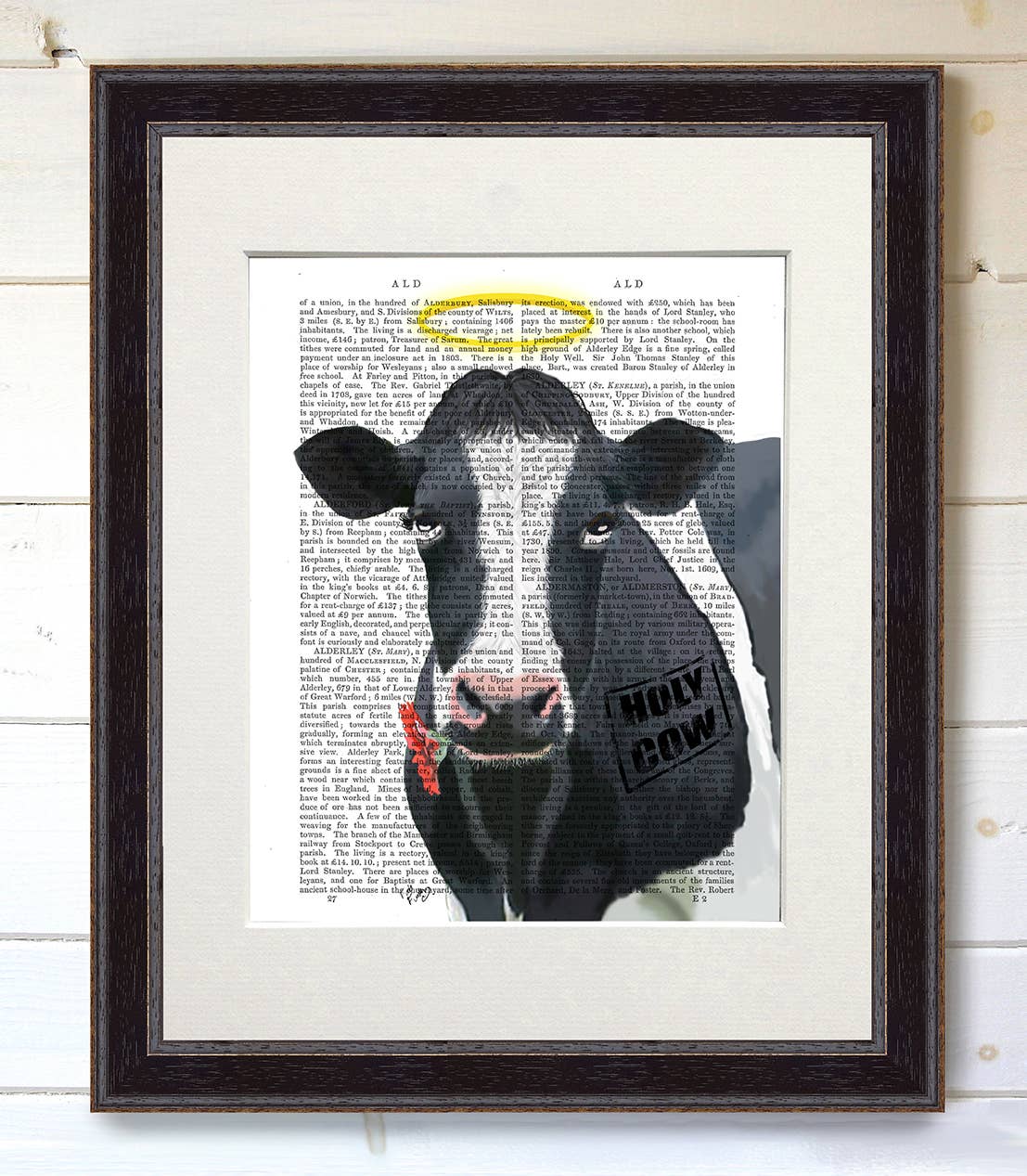 FabFunky Ltd - Wholesale Art Print - Holy Cow, Book Print / Art Print / Wall Art4