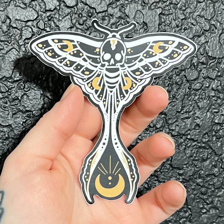 Mörk mal klistermärke för wholesale av Good bones art