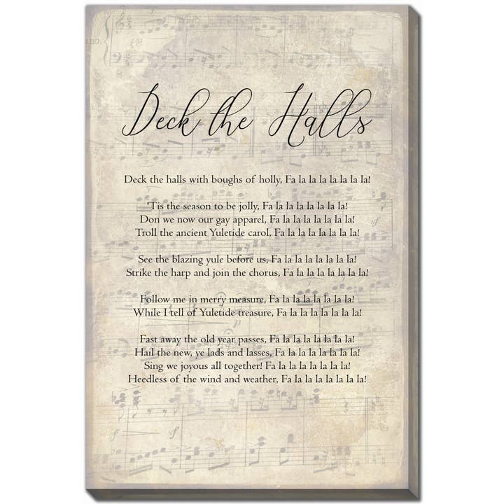 Deck The Halls 30x45 Canvas Wall Art for wholesale by Streamline Art