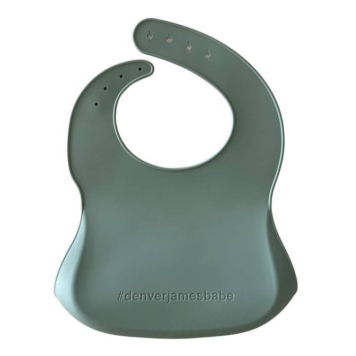 Denver James - Wholesale Bib - Baby - Silicone Bib - Dinner's on me (Seafoam)1