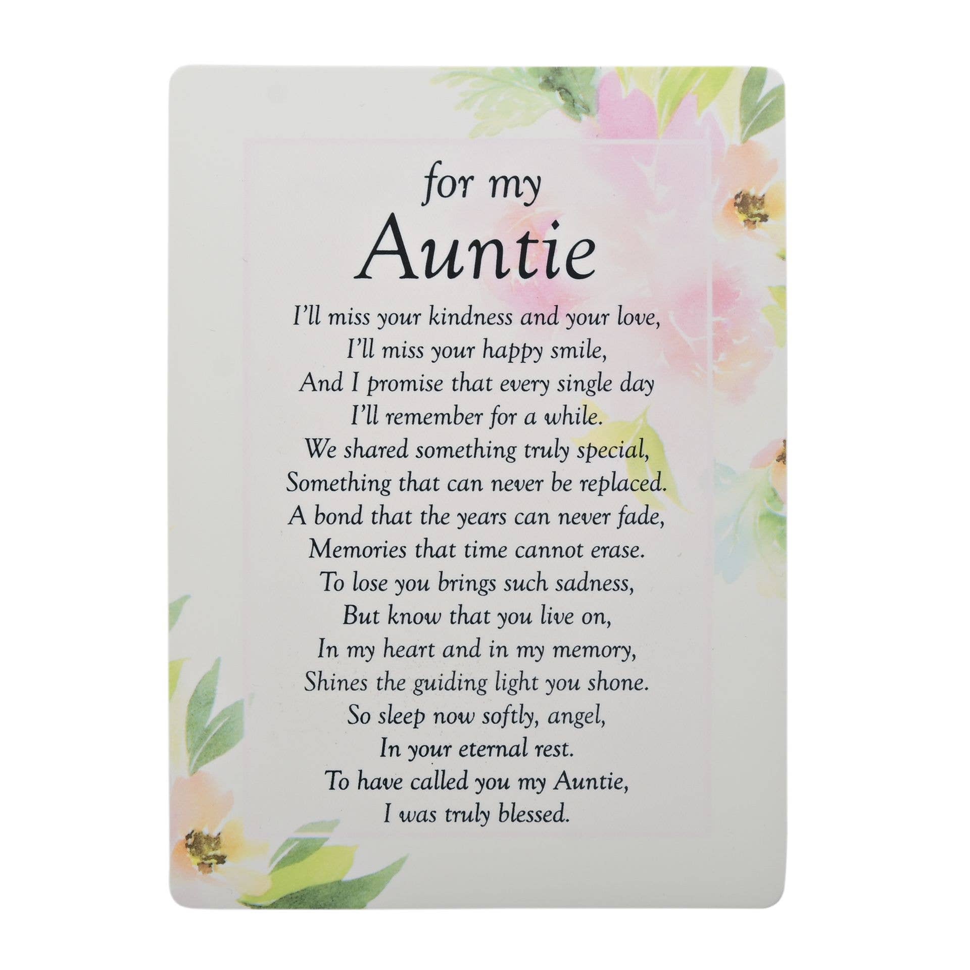 WIDDOP and Co. – Großhandel Beileidskarten – **MULTI 12** Grabkarten — Für meine Tante0