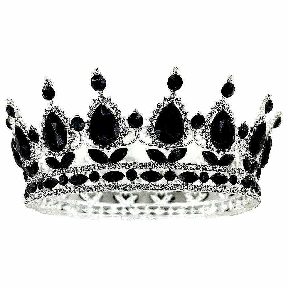 Diacly - Wholesale Tiara - Women's - Pear Bold Stone Queen Rhinestone Crown10