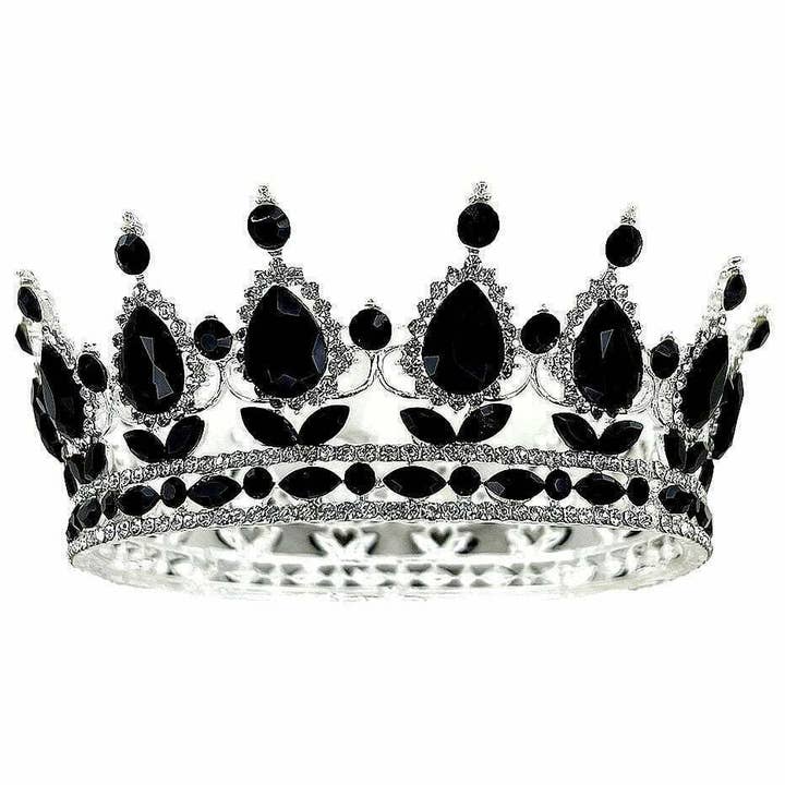 Diacly - Wholesale Tiara - Women's - Pear Bold Stone Queen Rhinestone Crown10