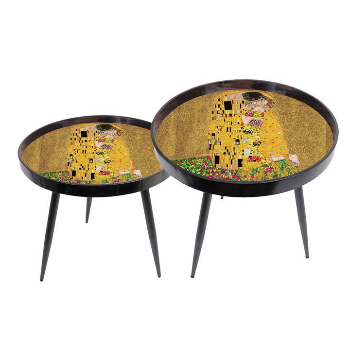 BP4012 - Tables Gigognes X2 Le Baiser De Klimt - Styyl pour la vente par Socadis