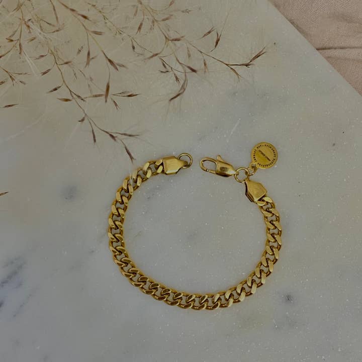 Amady Jewelry - Wholesale Link & Chain Bracelet - Gold filled 18k cuban chain bracelet layering jewelry3