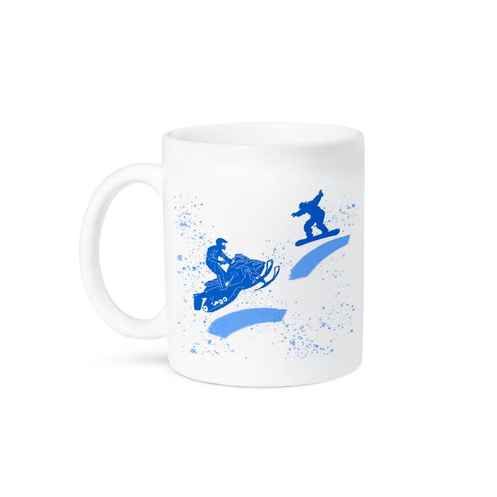 3dRose - Wholesale Coffee Mug - 3dRose, Snowmobile, snowboard, snow. Winter sport. Add your custom text, Mug8