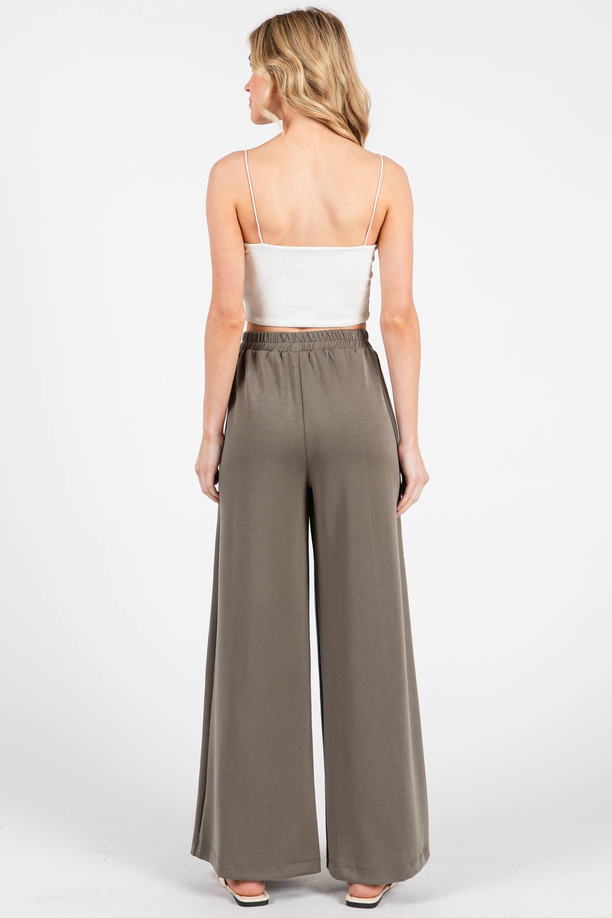 Final Touch - Wholesale Pants - Women's - Modal Jersey Wide Leg Pants - NP7033730