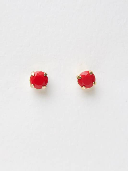 hypoallergene oorstekers | mat rood | valentijnscadeau voor wholesale door TrendingAbove Jewelry