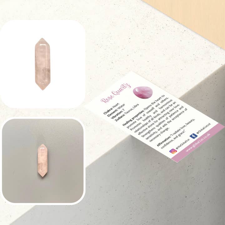 VIE – wholesale Spiritual stone/crystal – Double Point Pencil, 2-3cm30