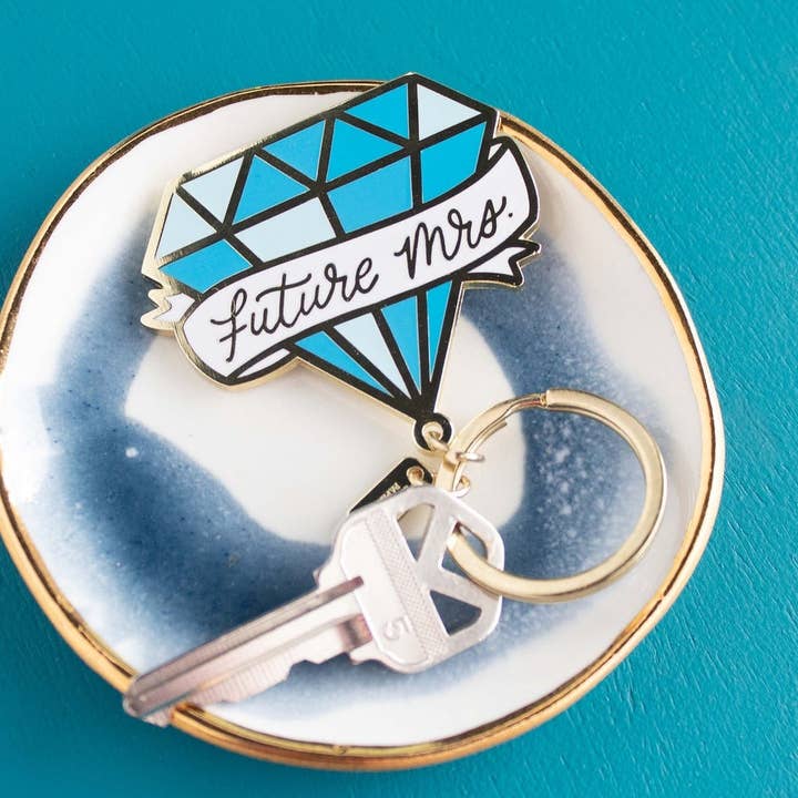 Sablewood Paper Company - Wholesale Keychain - Women's - Future Mrs. Enamel Keychain (Wedding)0