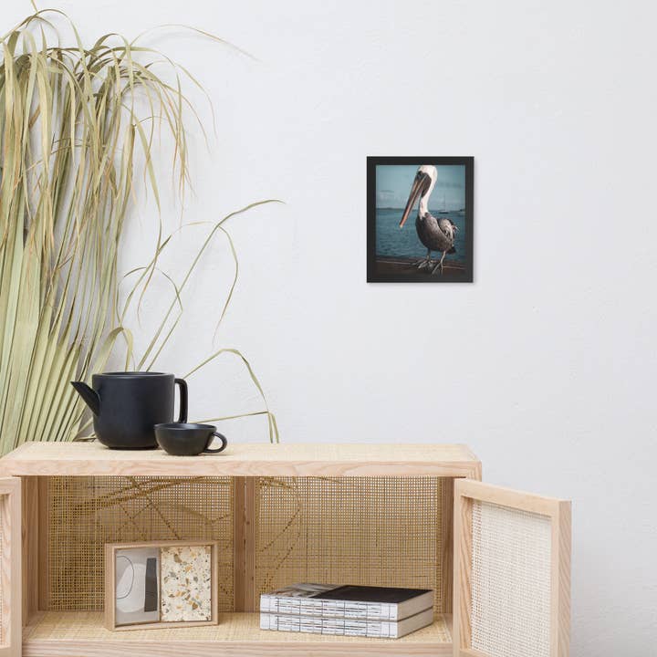 Pipa Wall Art & Home Decor - Wholesale Art print - Bob The Pelican 2 Colorized Wildlife Photo Framed Wall Art