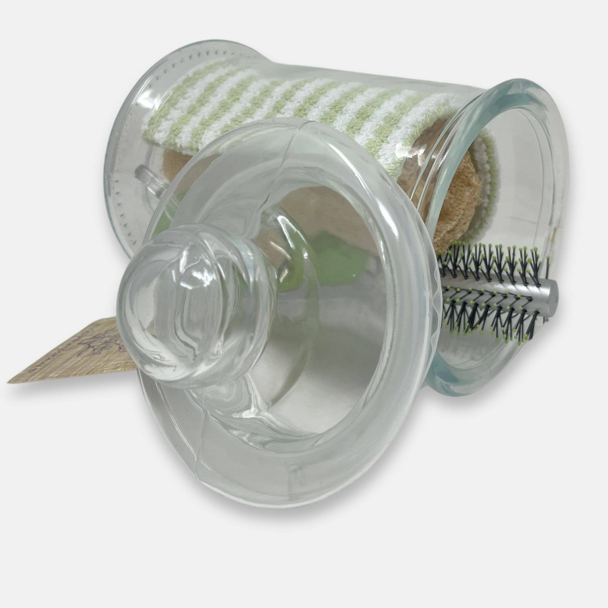 Rucci Professional - Wholesale Jar - Clear Glass Canisters – Airtight Lids, 5× 9.5in & 6×11.5in9