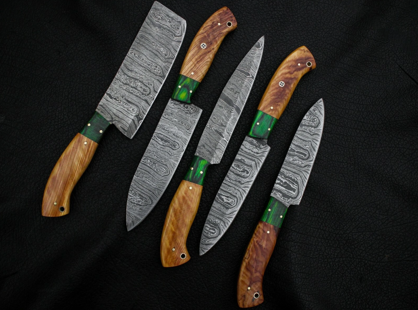 Bravohandicrafts - Wholesale Kitchen/Utility Knife - Handmade Damascus Steel Kitchen Chef Outdoor BBQ Knives.3