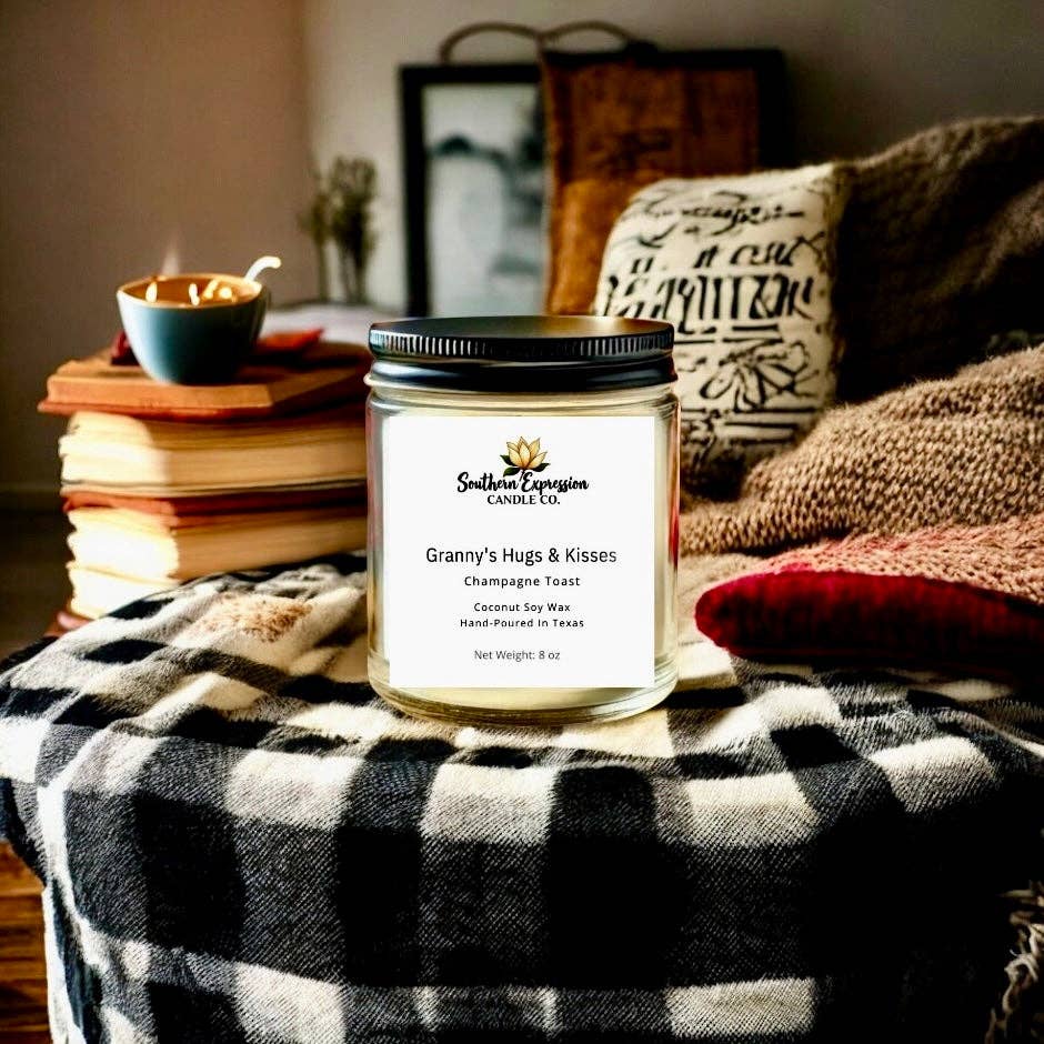 Southern Expression Candle Co. - Vente Bougie en bocal - Les câlins et les baisers de mamie1