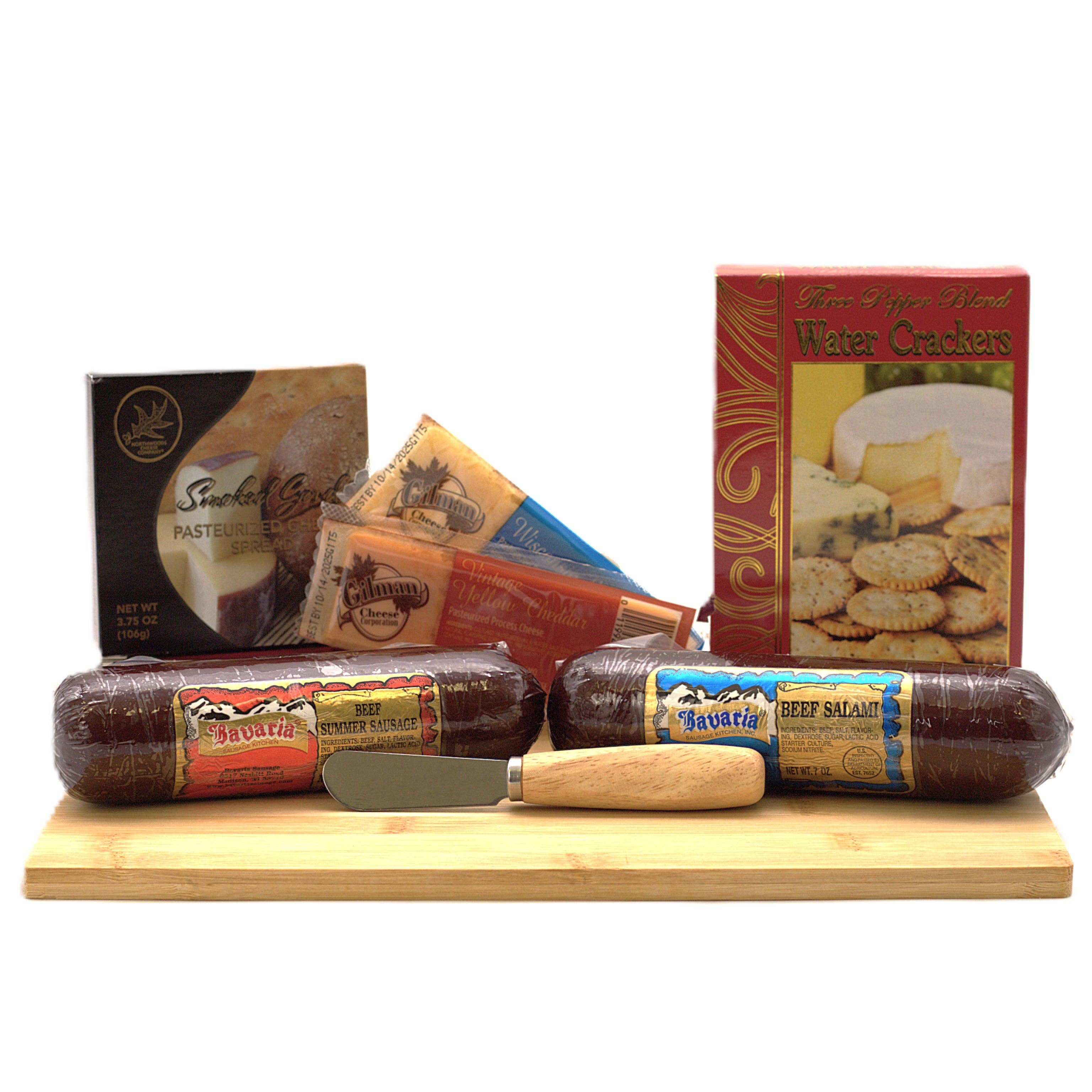 Gift Basket Village LLC - Wholesale Food Gift Basket - Board of Directors Cutting Board Gift Set – Gourmet1