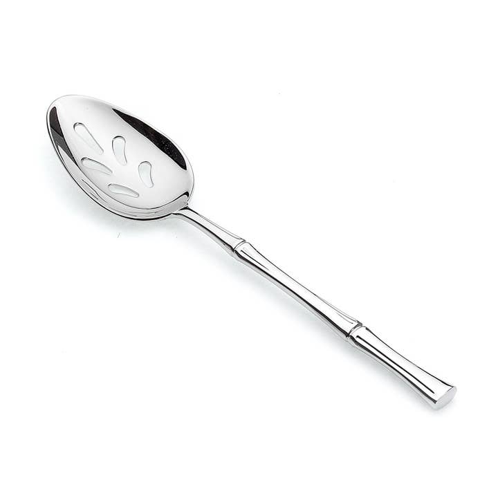 18/10 Bamboo Pierced Spoon for wholesale by Ricci Argentieri