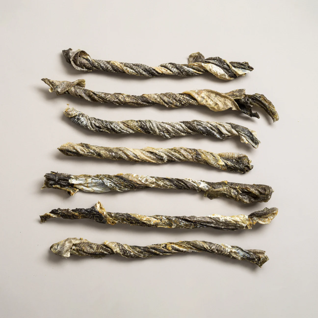 Polkadog - Wholesale Pet Treats - Dog - Bulk: Cod Skins - 2LB Bag - Dog Treats2