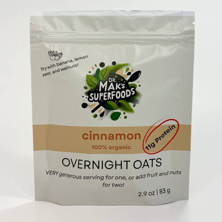 Organic Overnight Oats | Cinnamon for wholesale by Dr. Mak's Superfoods