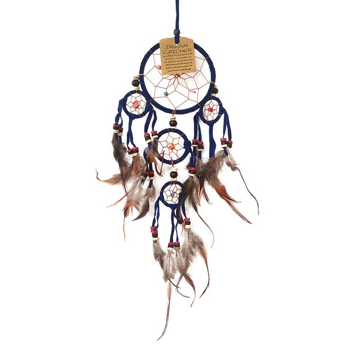 VIE - Wholesale Dream Catcher - Dream Catcher with Beads, 9cm Ring with 4 Smaller Rings
