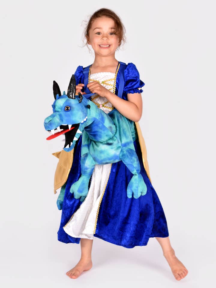 Costume dragon bleu taille unique 120x60 cm pour la vente par Den Goda Fen
