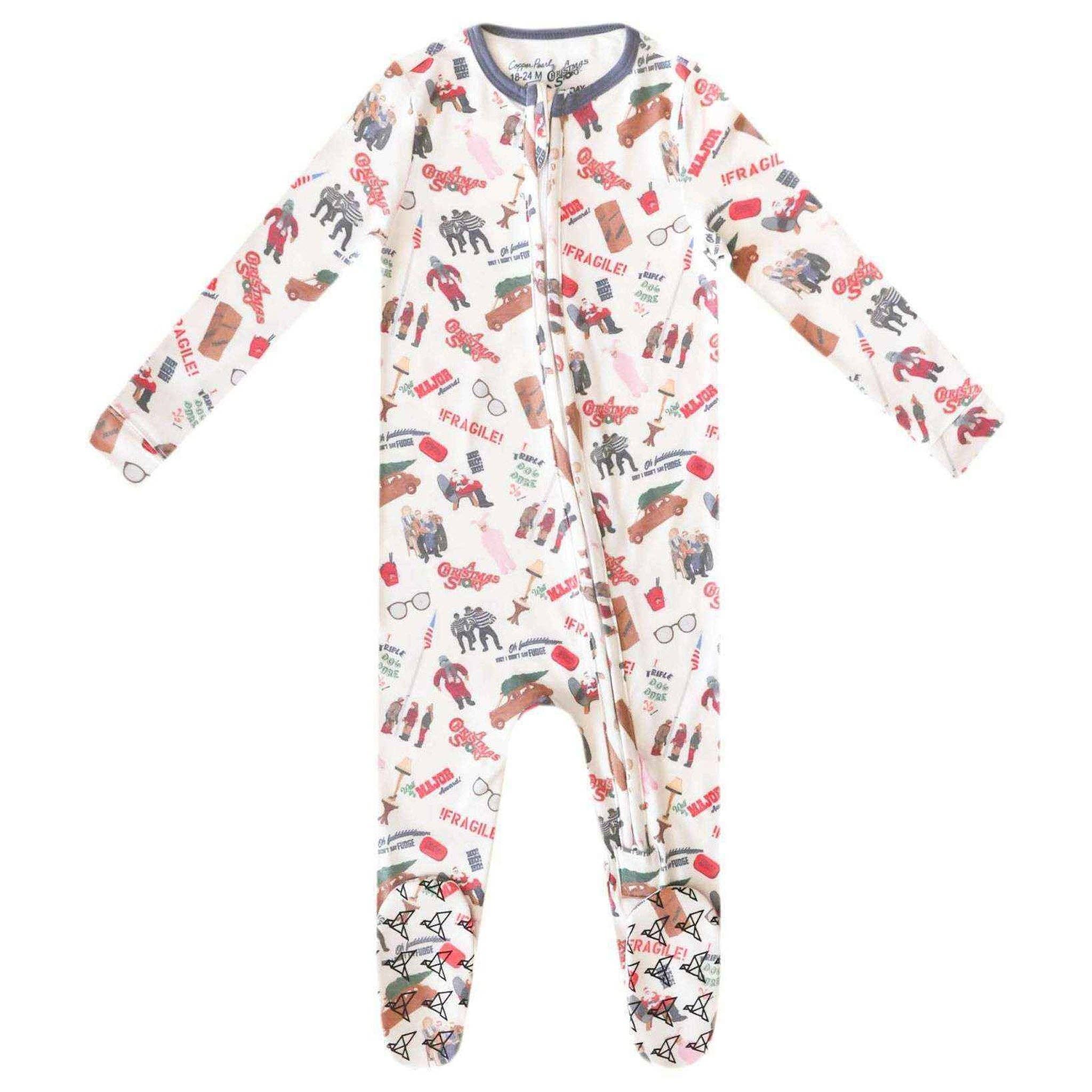 Copper Pearl - Wholesale Sleepsuit - Baby - Zip-Up Footie Pajama - A Christmas Story1