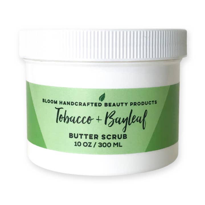 Tabak Bayleaf Butter Scrub für den Großhandel von Bloom Handcrafted Beauty Products
