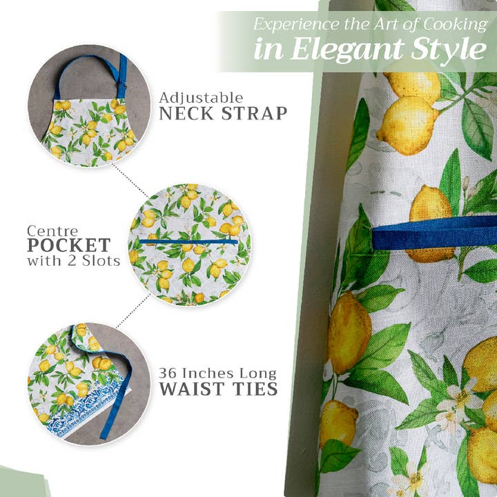 Maison d'Hermine - Design in Every Thread - Wholesale Apron - Apron 100% Cotton - Spring/Summer - Cedrat4