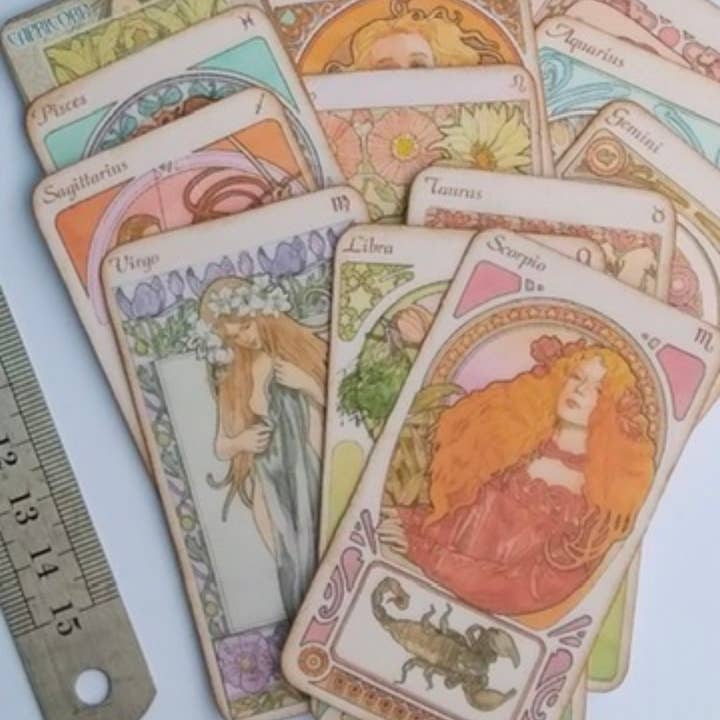 Savannah Hoffman Designs Artisan Jewelry - Wholesale Lapel Pin/Button - Vintage Zodiac Cameo Pins-Fashion/Gift/Metaphysical/Museum4