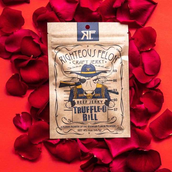 Righteous Felon Craft Jerky - Wholesale Jerky - Truffle-O Bill Beef Jerky 2oz