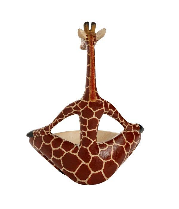 Ten Thousand Villages - Wholesale Decorative Plate/Dish/Bowl - Yoga Giraffe Bowl*2