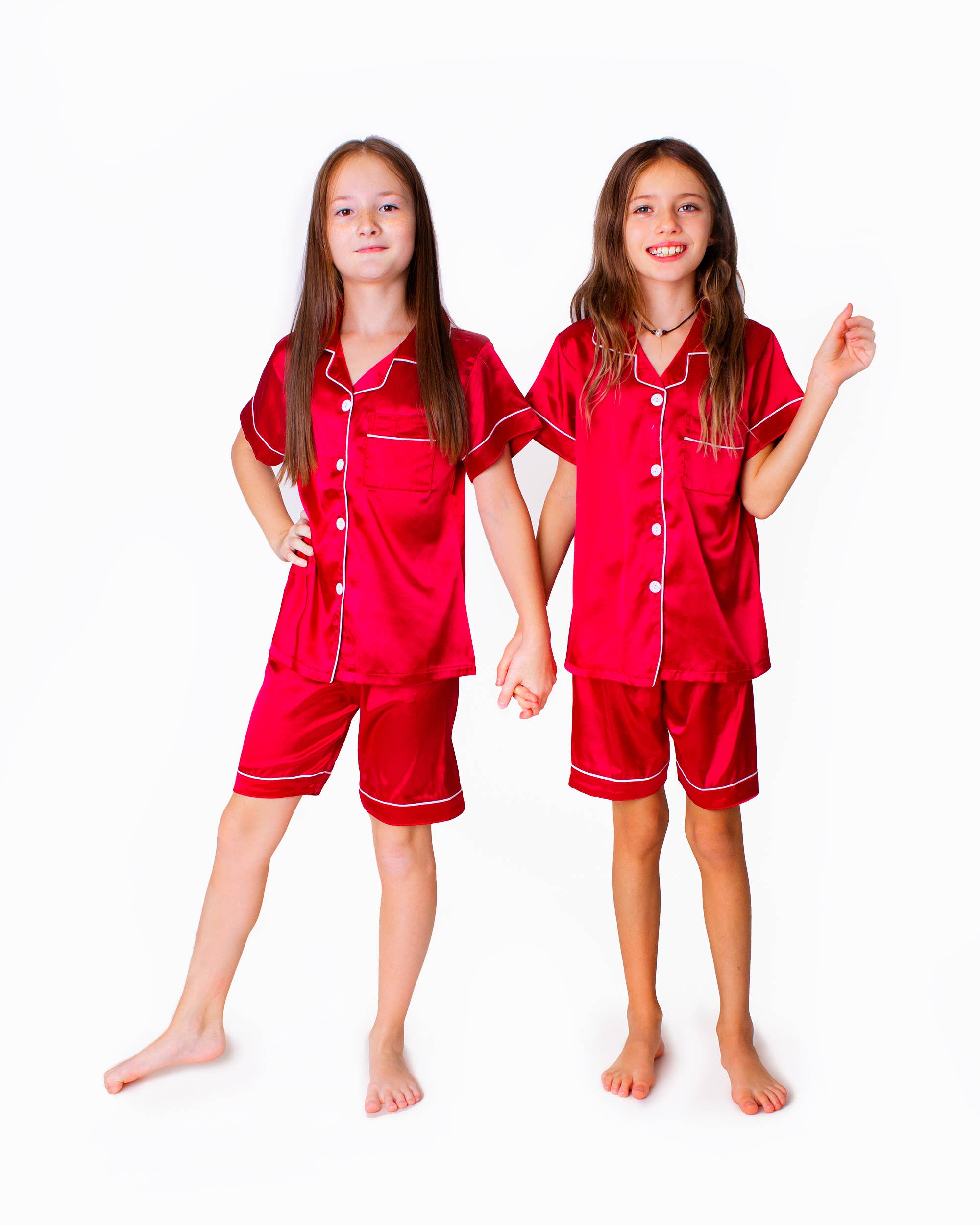 Sisters G Kids – wholesale Sleepwear set – Kids – Short Satin Pajamas for Kids26