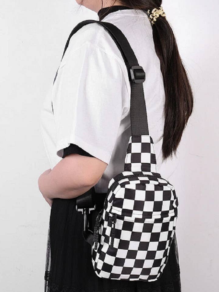 ....0624 Borsa a Tracolla a Scacchi a Tracolla Mosaic SI-28155 per la vendita all'ingrosso da parte di 42POPS