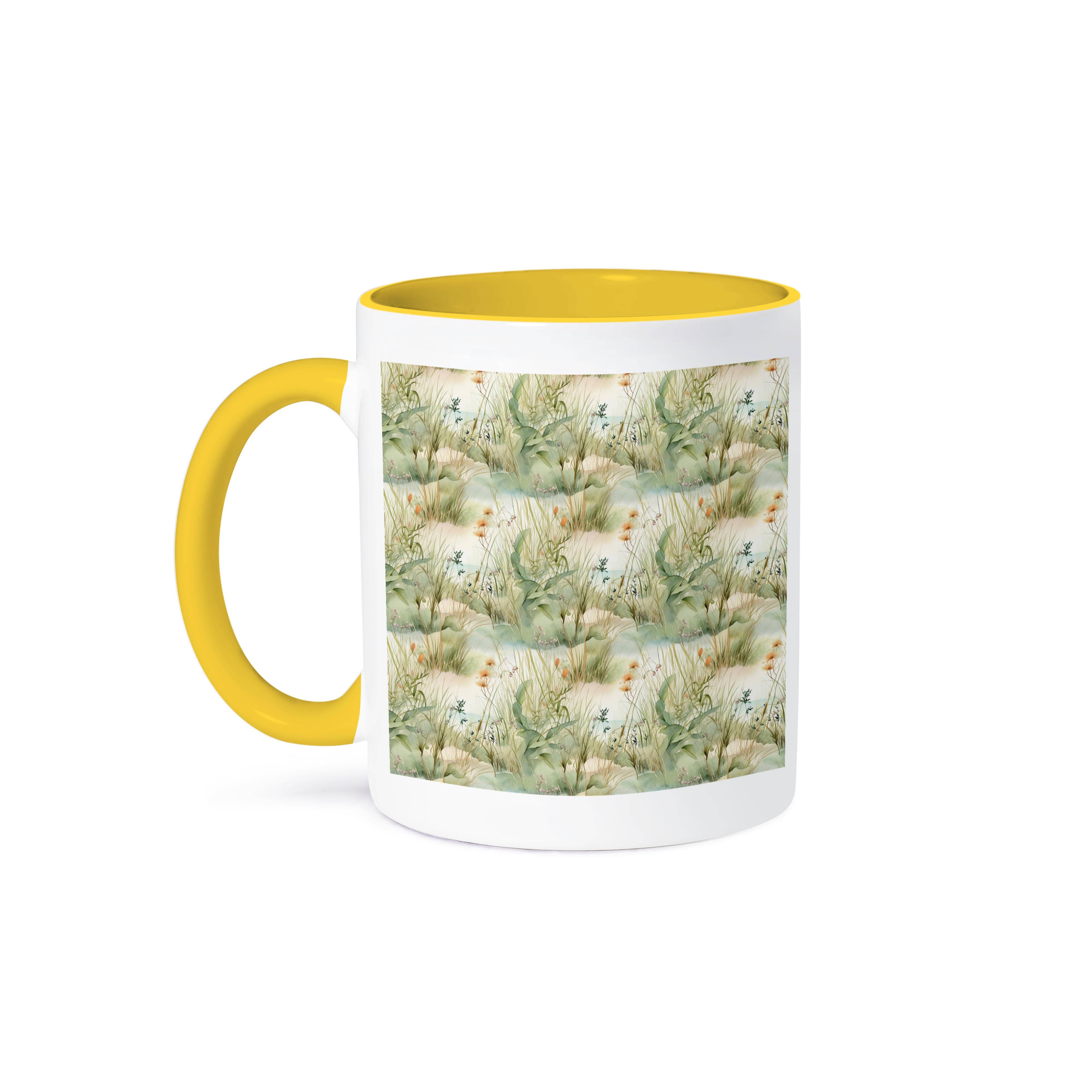 3dRose - Wholesale Coffee Mug - 3dRose, Pretty Image Of Watercolor Beach Grass Pattern, Mug0