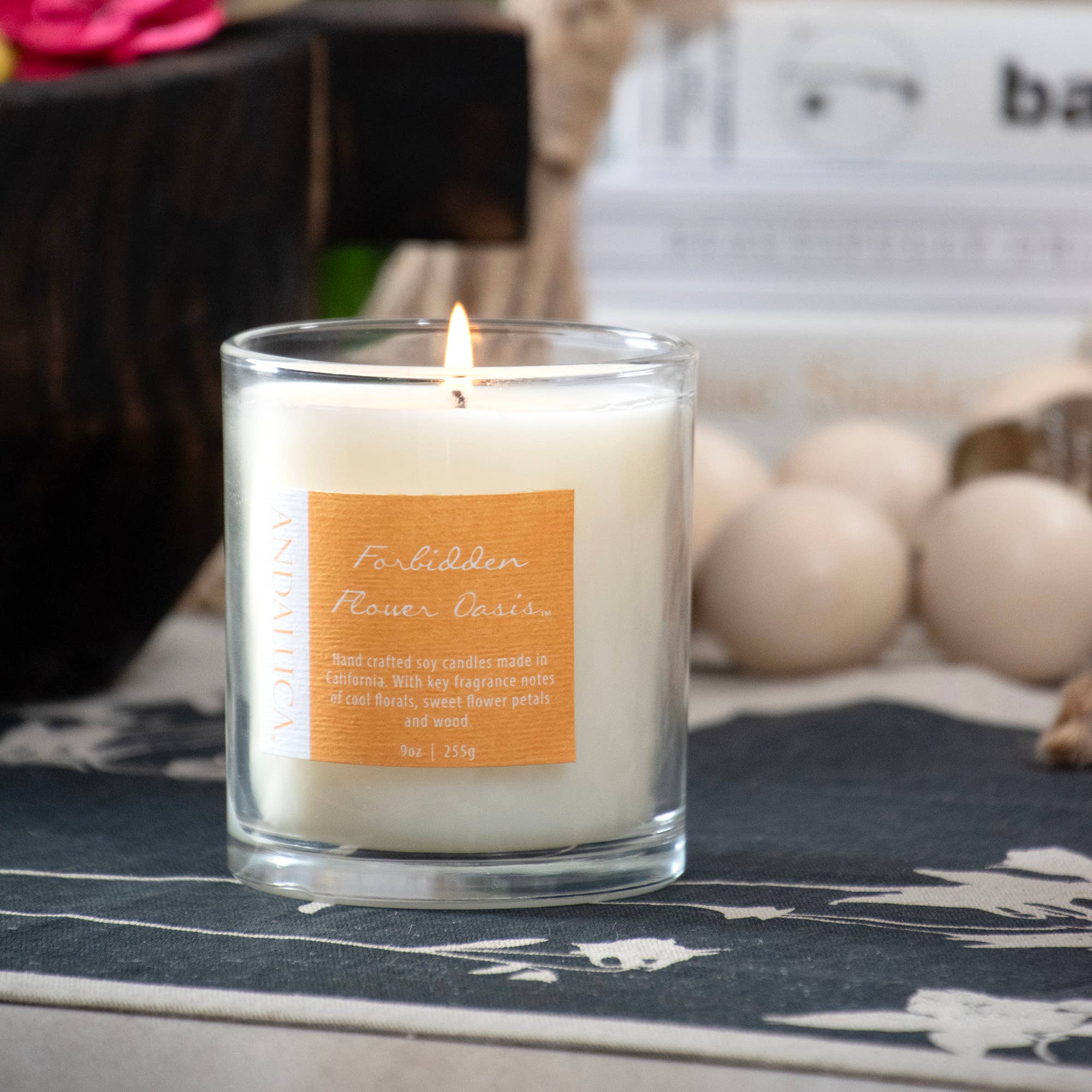 Andaluca - Wholesale Jar/Filled Candle - Forbidden Flower Oasis 9 oz Candle1