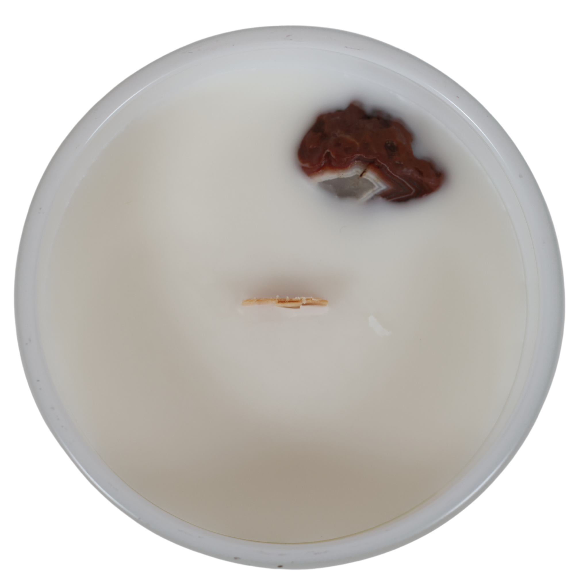 June Apothicarie - Wholesale Jar/Filled Candle - Lake Superior Agate 12 oz Glass Wooden Wick Candle2