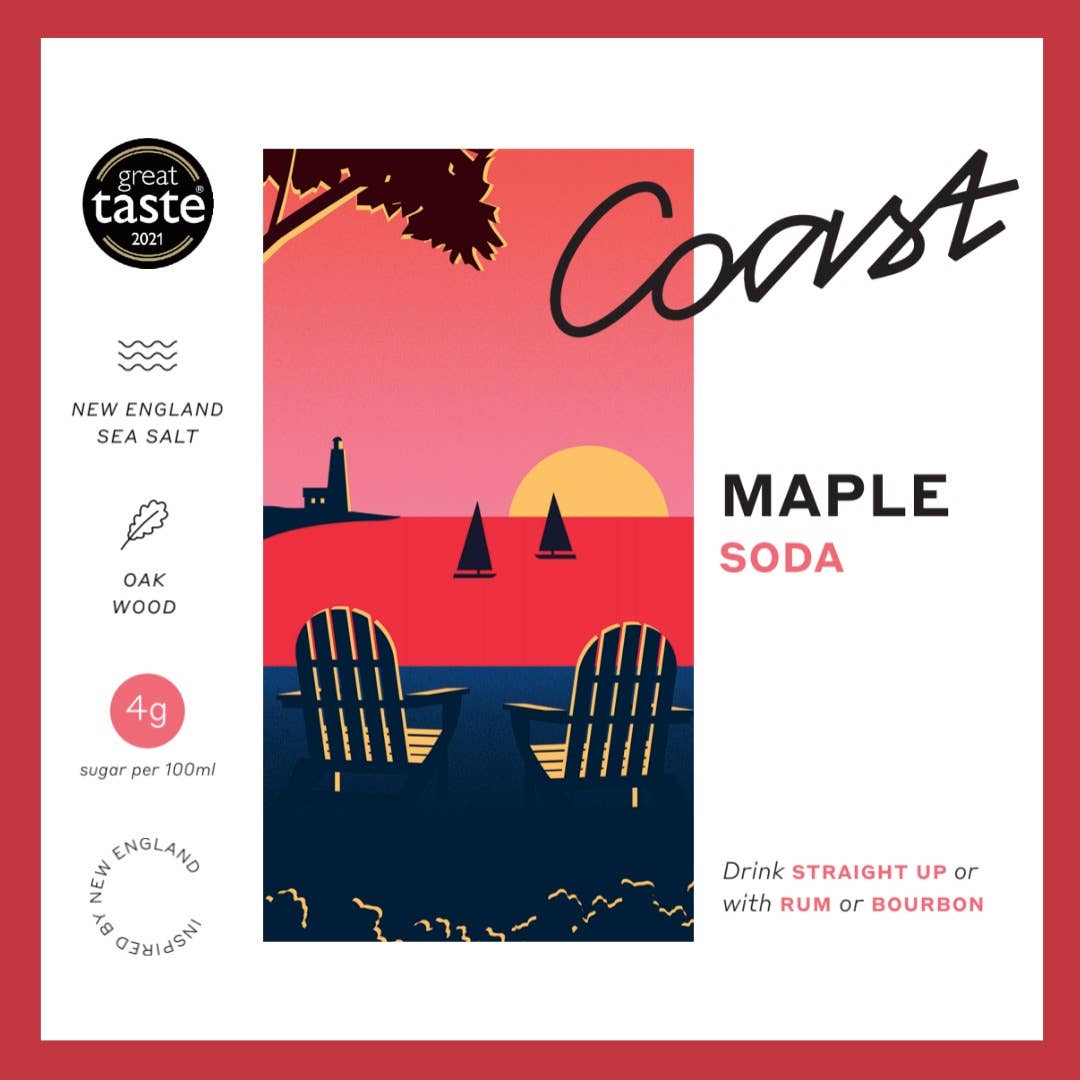 Coast Drinks – wholesale Soda/carbonated drink – Coast Maple Soda - Cans1
